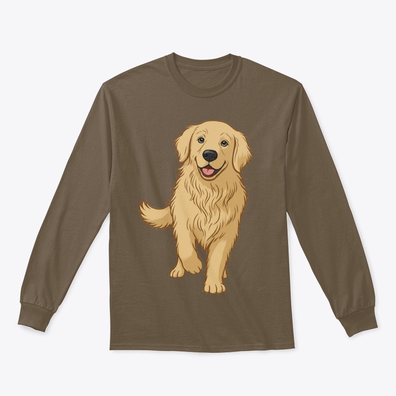 Happy Golden Retriever Design