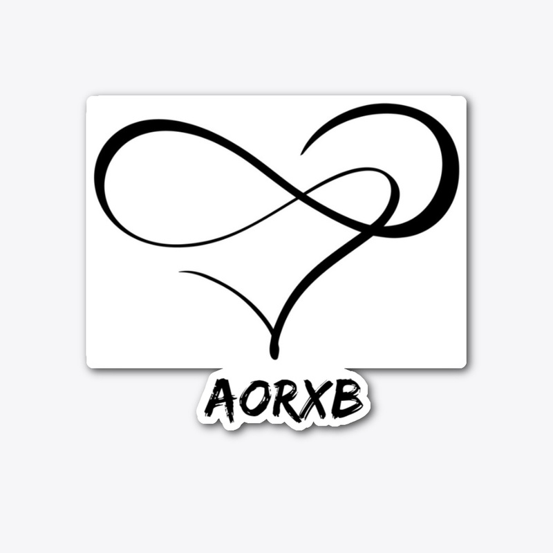 Infinity Heart Logo Sticker