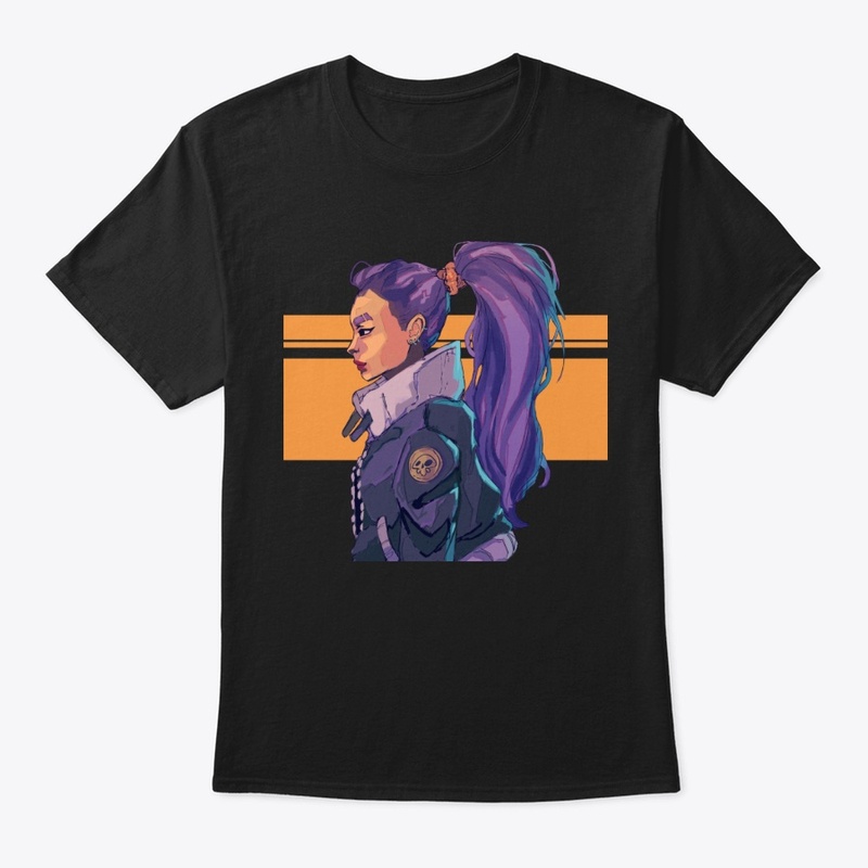 purple haired girl