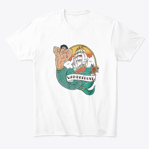 Wanderlust 2 White Camiseta Front