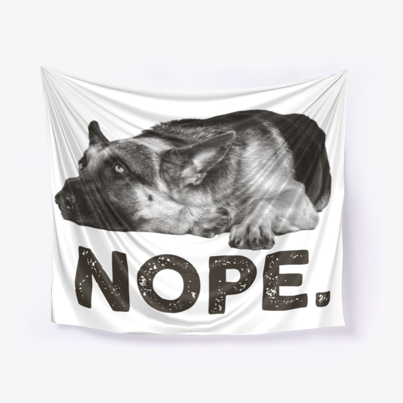 Lazy Nope German Shepherd Dog Theme Gift
