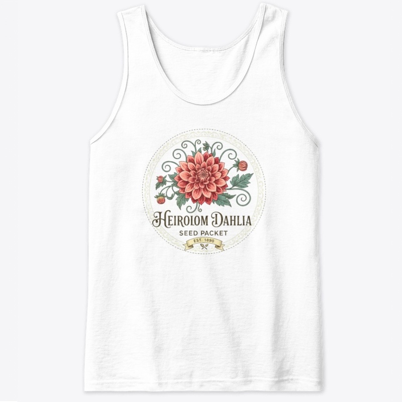Vintage Heirloom Dahlia Seed Package