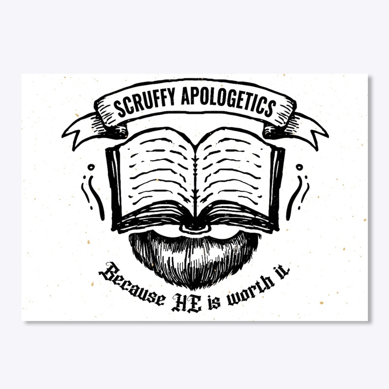 Scruffy Logo Sticker