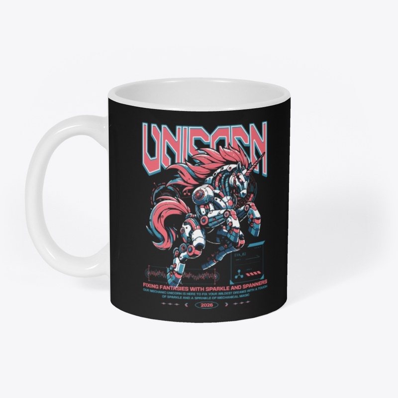 Mechanic Unicorn Animal Future Horse Y2K