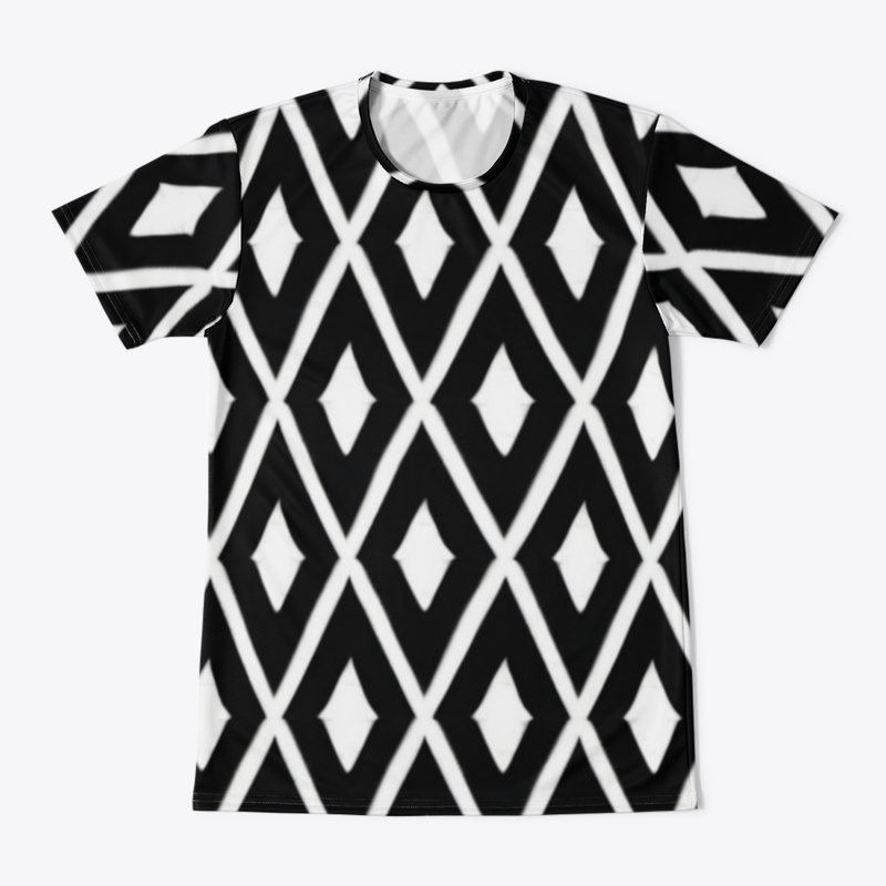 Black and White Rhombus Team Jersey