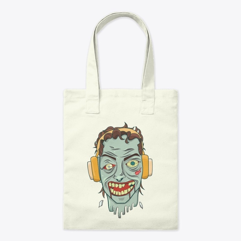 Music zombie head