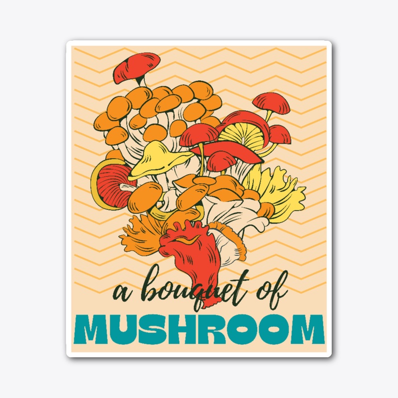 A bouquet of mushroom Yellow pattern