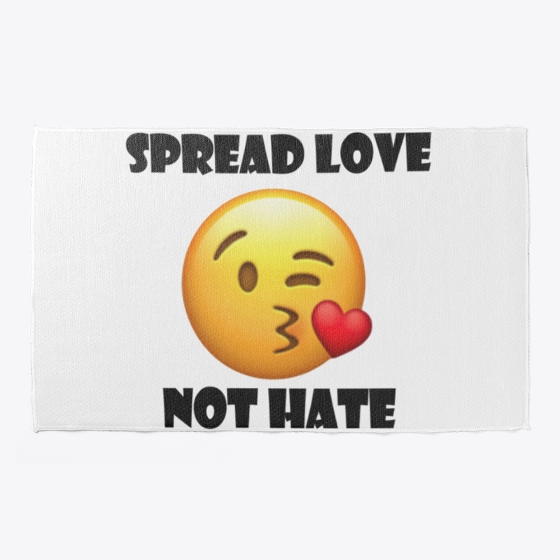 Spread Love Not Hate Blow Kiss Emoji 1