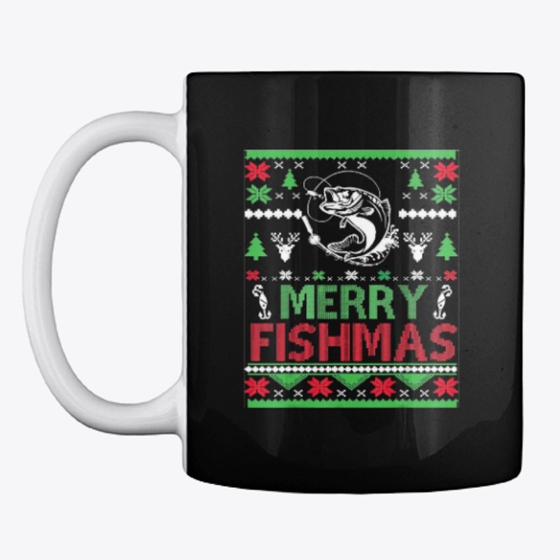 Ugly FISHING Christmas Bass Fish Apparel