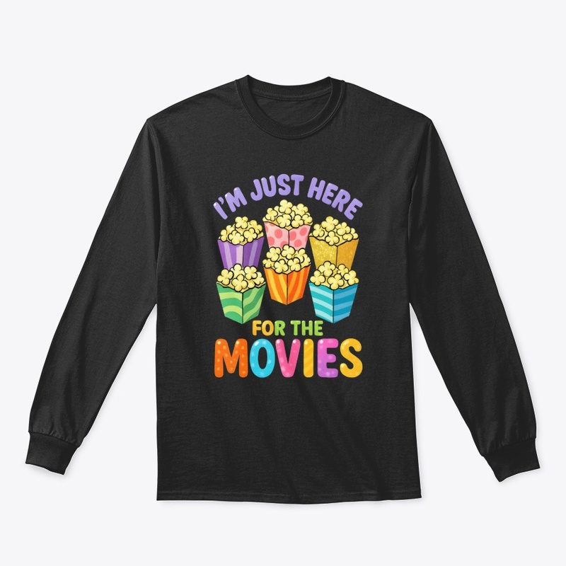 Popcorn Movie Night Fun Graphic