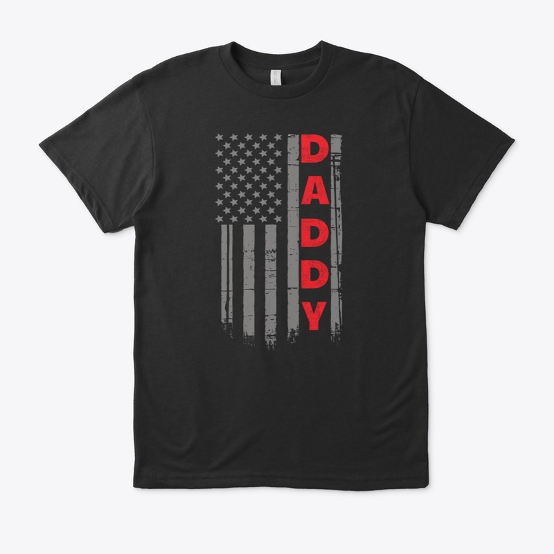 USA Flag Daddy Patriotic Dad T-Shirt