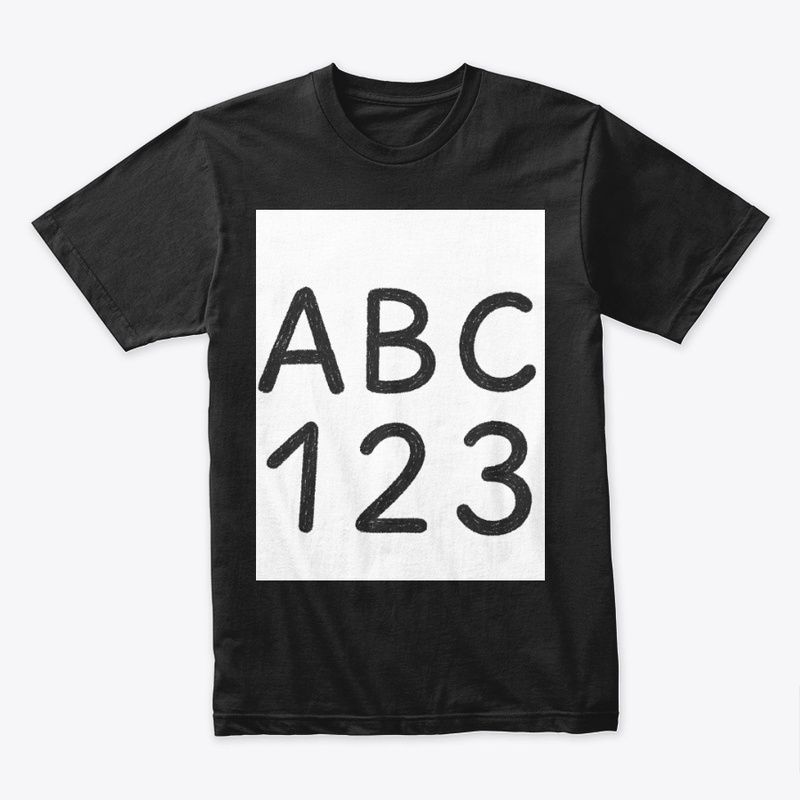 ABC and 123 WRITEN IN CHILD WRITING!