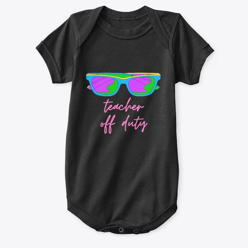 Teacher off duty cool t-shirt design