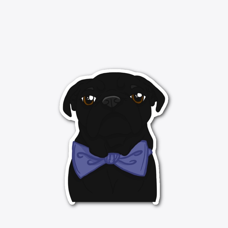 Grumpy Pug Bowtie