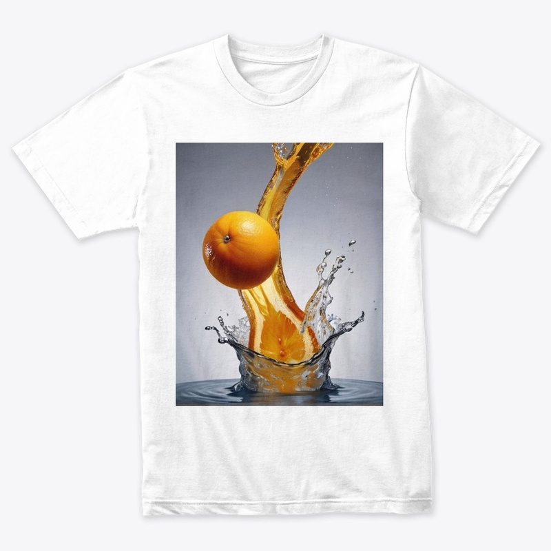 Orange, sinking in water tank
