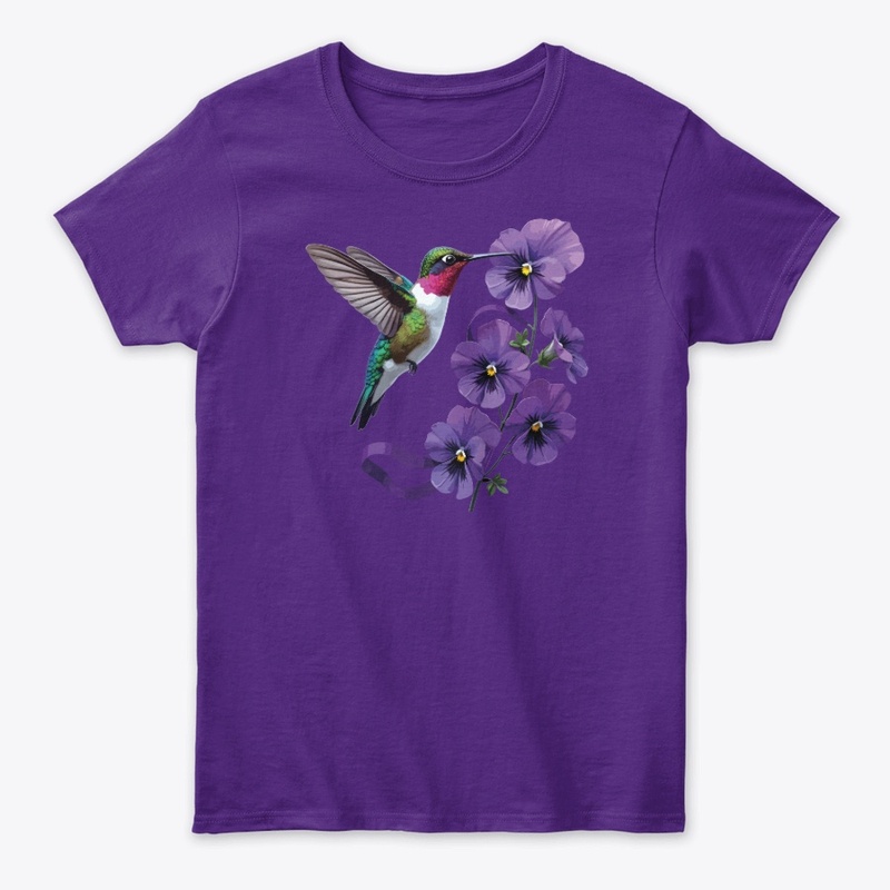 Hummingbird Purple Flowers Alzheimer 