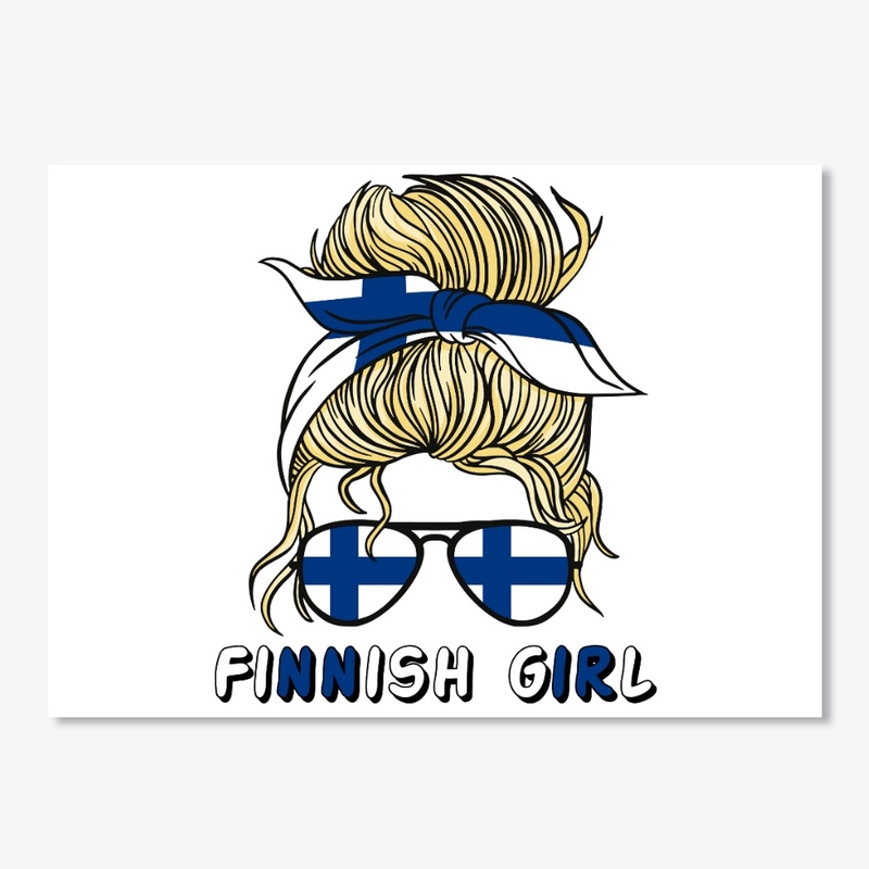  Suomi Finland Flag Girls Finnish Girl