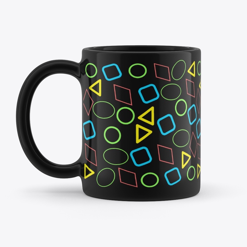 Multi Color Geometric Mug