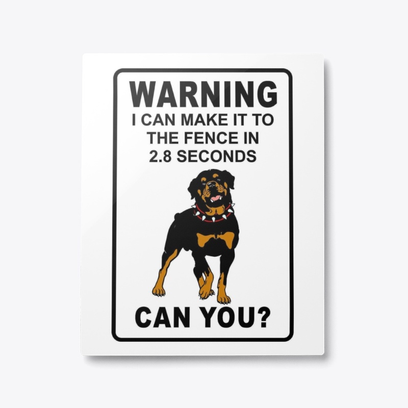 Rottweiler Warning Sign