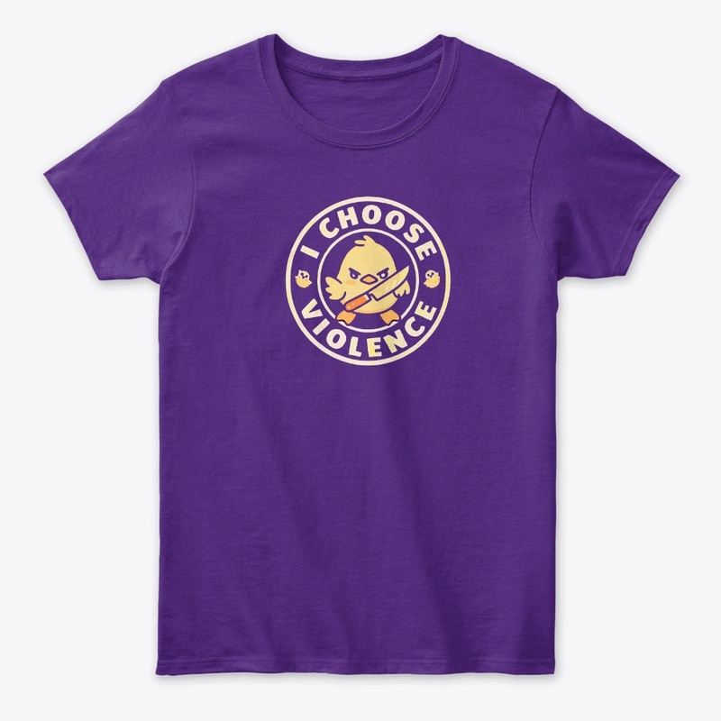 "I Choose Violence" Funny Duck T-Shirt