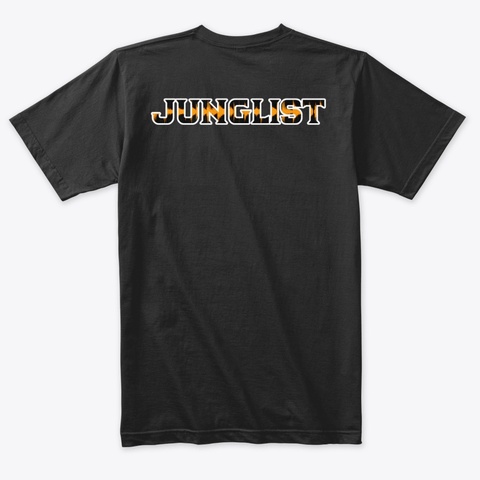 Junglist Amen Wave Vintage Black Camiseta Back