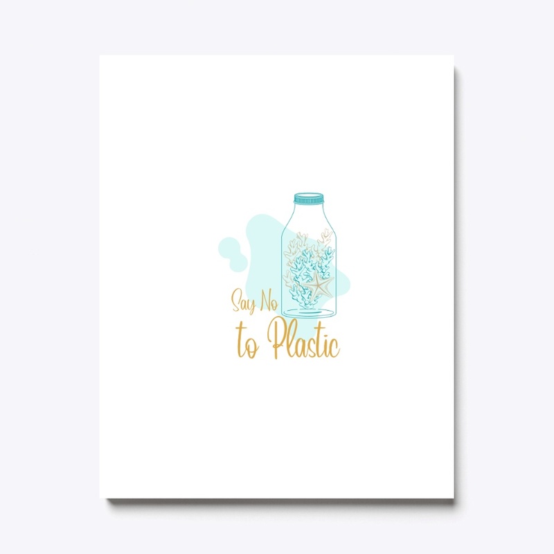 Say no to plastic simple design