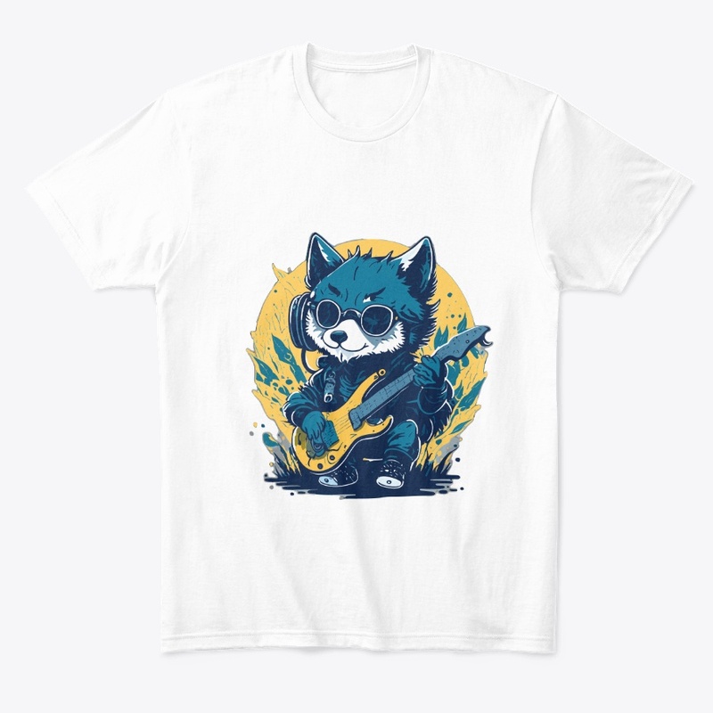 cute and quirky baby wolf Design