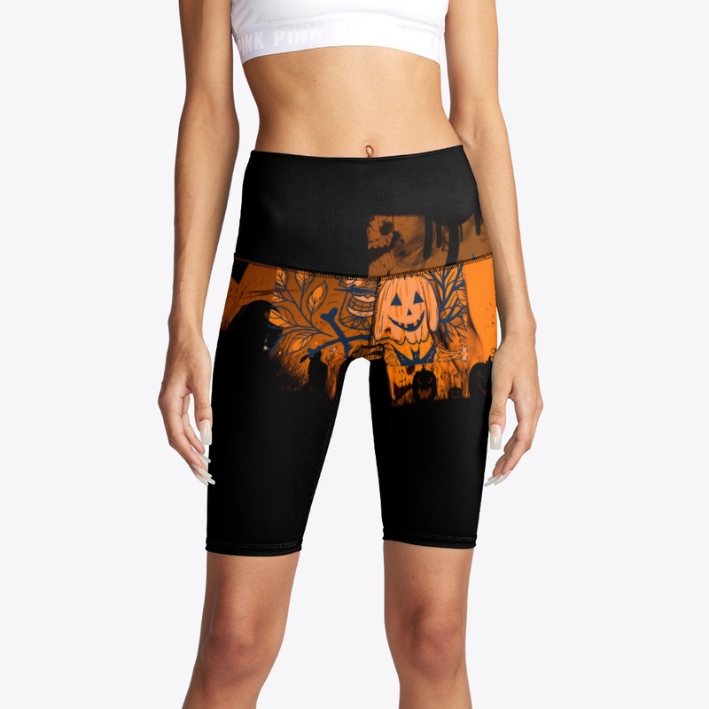 Halloween Pumpkin Short Pants