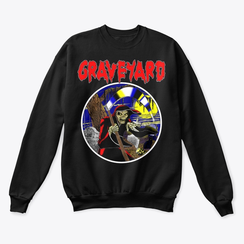 Graveyard Grim Reaper T-Shirt
