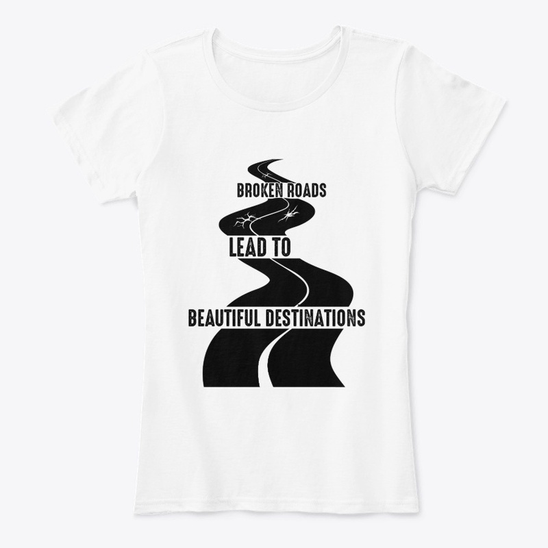 Broken Roads (Black Lettering)