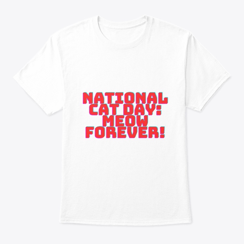National Cat Day T-Shirt Design