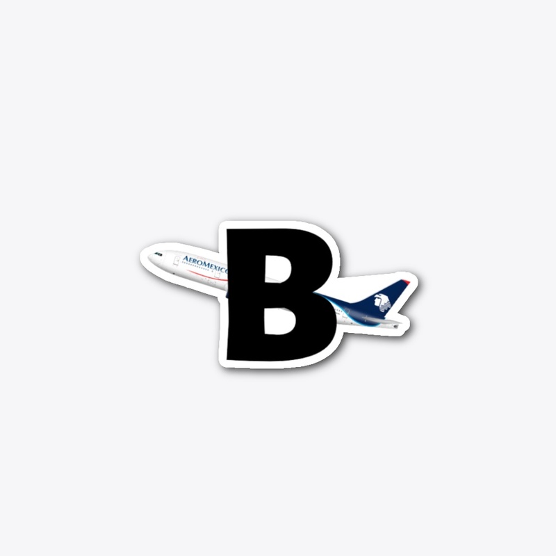 Sticker With "B" Logo