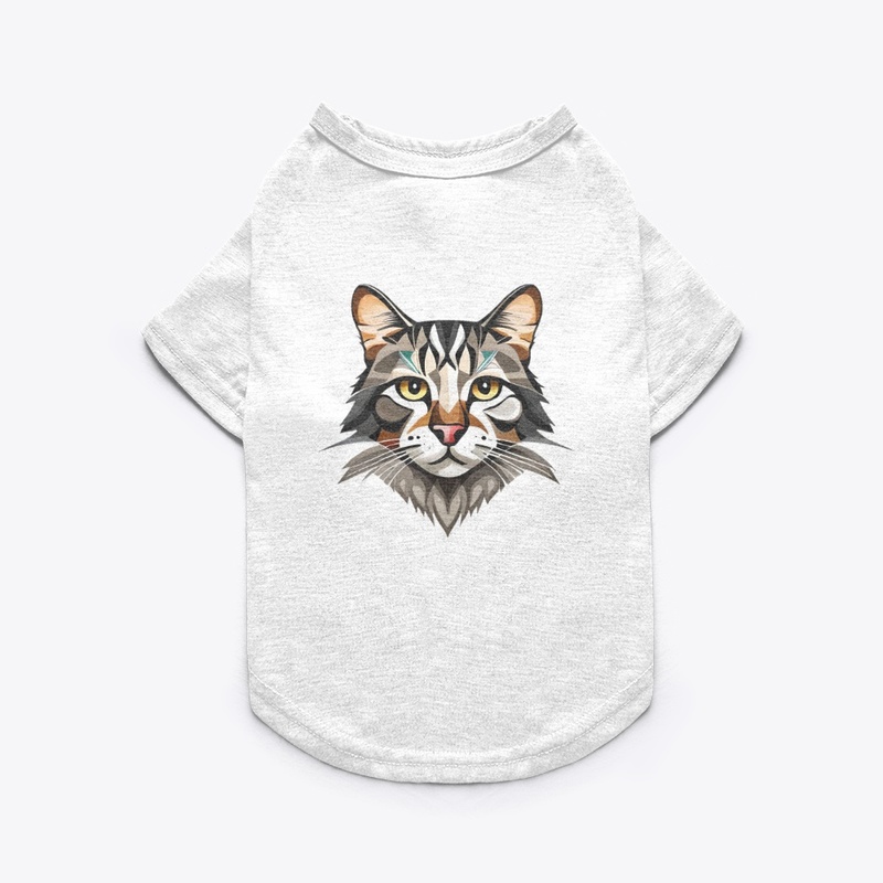 Cat head t-shirt and hoddie (customised)