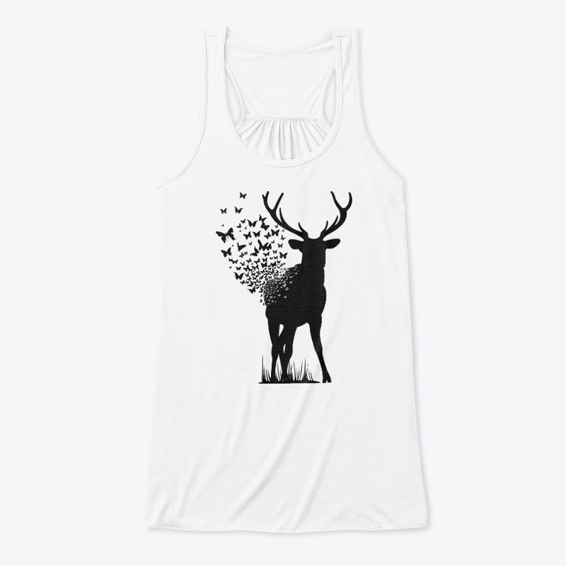 Deer Butterfly Creative Art Design