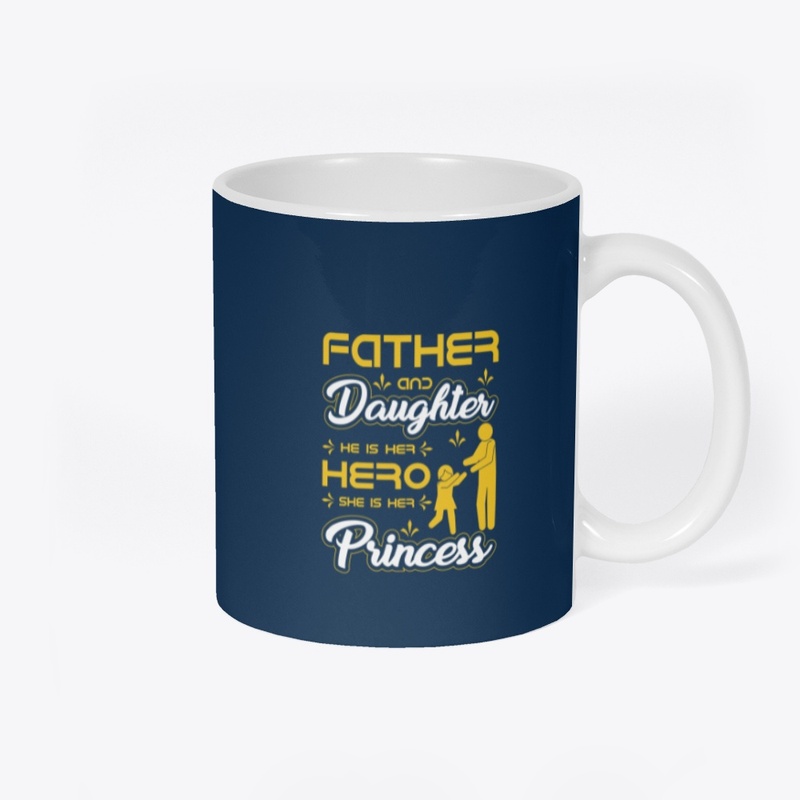 Father and Daughter T Shirt Design