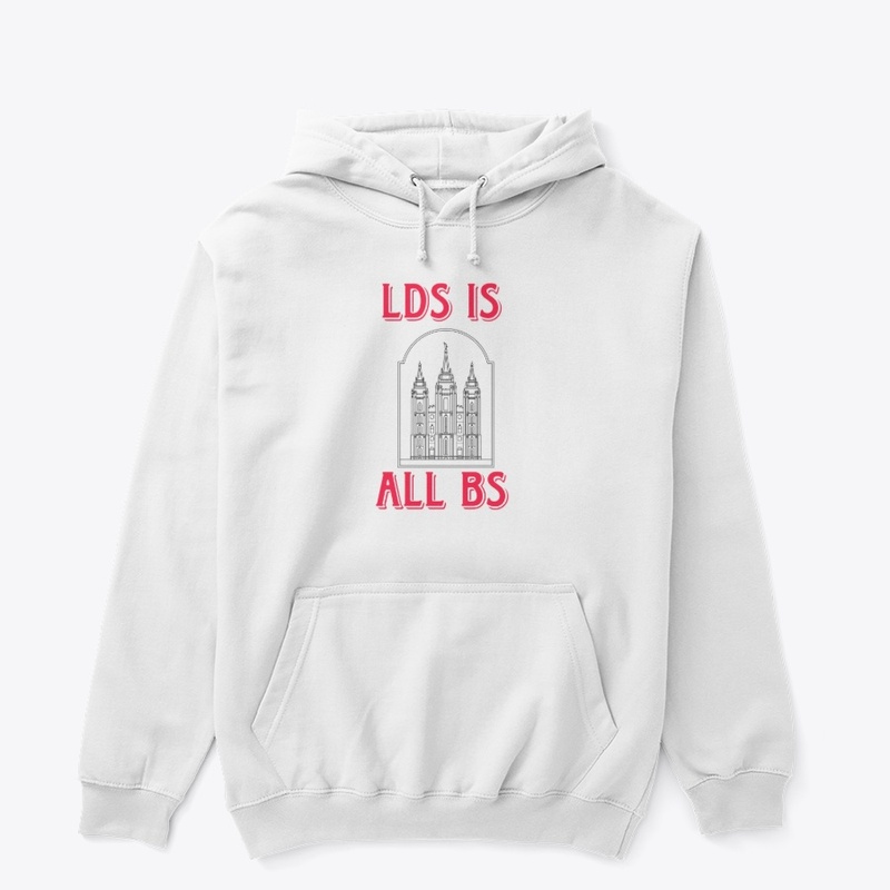 LDS is All BS apparel - Red Lettering