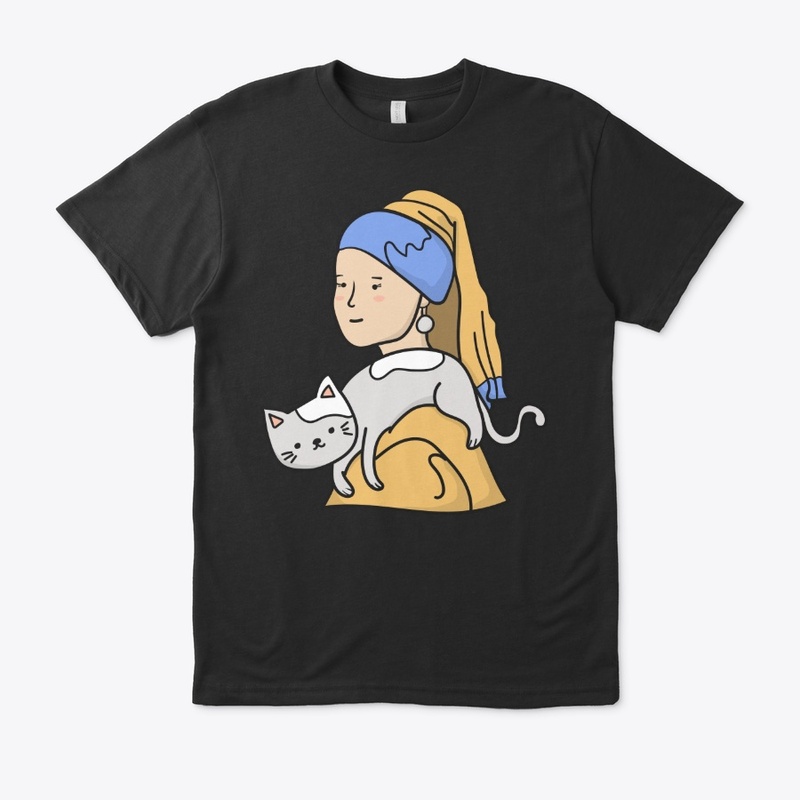 Cat mom, Girl with a pearl earring