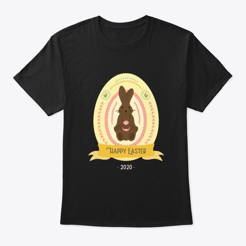 Happy Easter Tkhmb Black T-Shirt Front