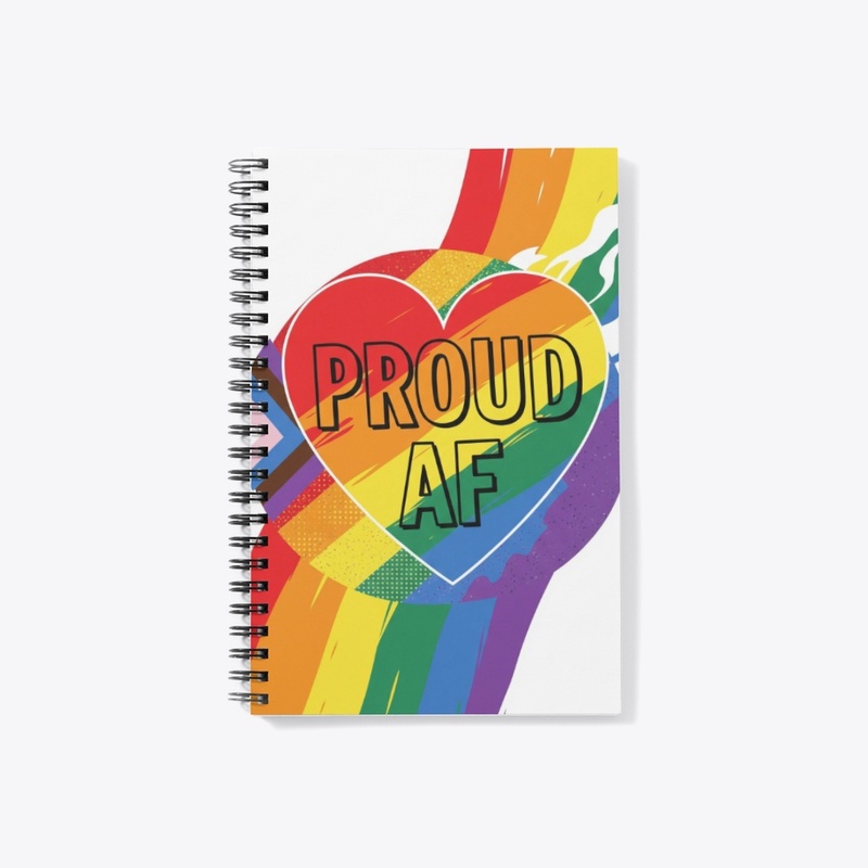 Proud AF Pride Heart