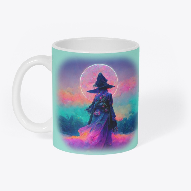 Vaporwave witch