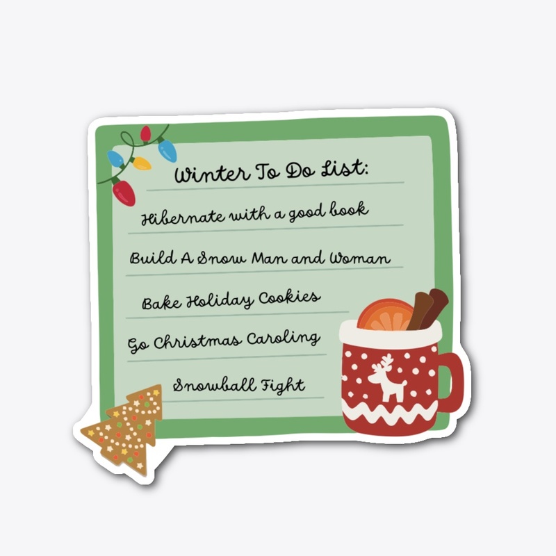 WINTER TO DO LIST STICKER