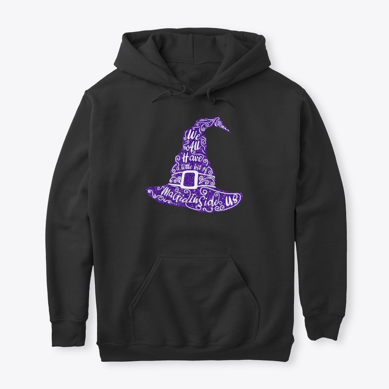 Glitter Purple Witch Magic Hat Halloween