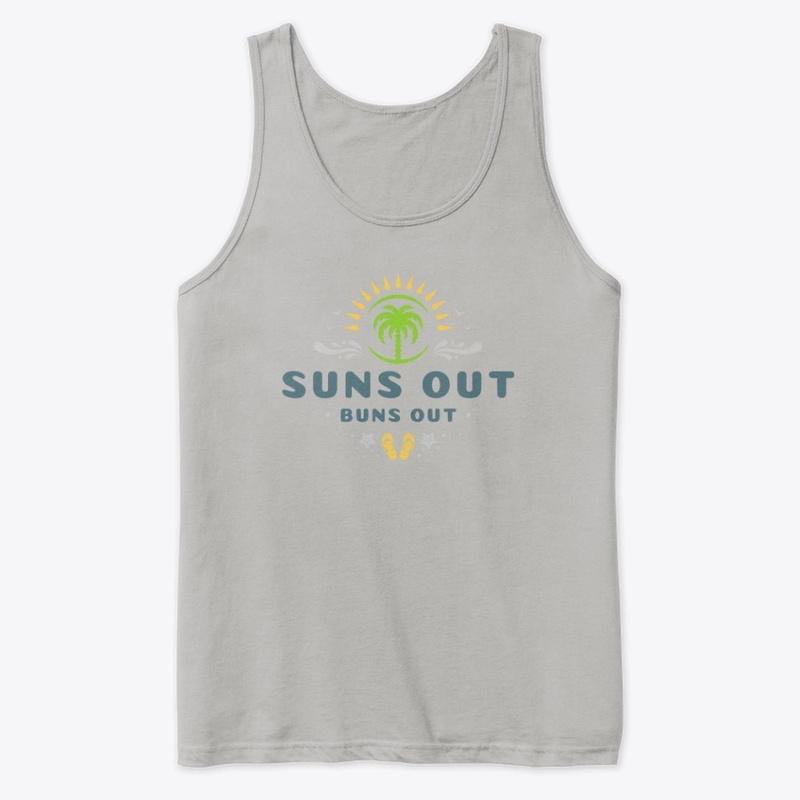 Suns Out Buns Out Palm Tree