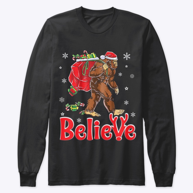 Bigfoot Believe In Santa Christmas Gift