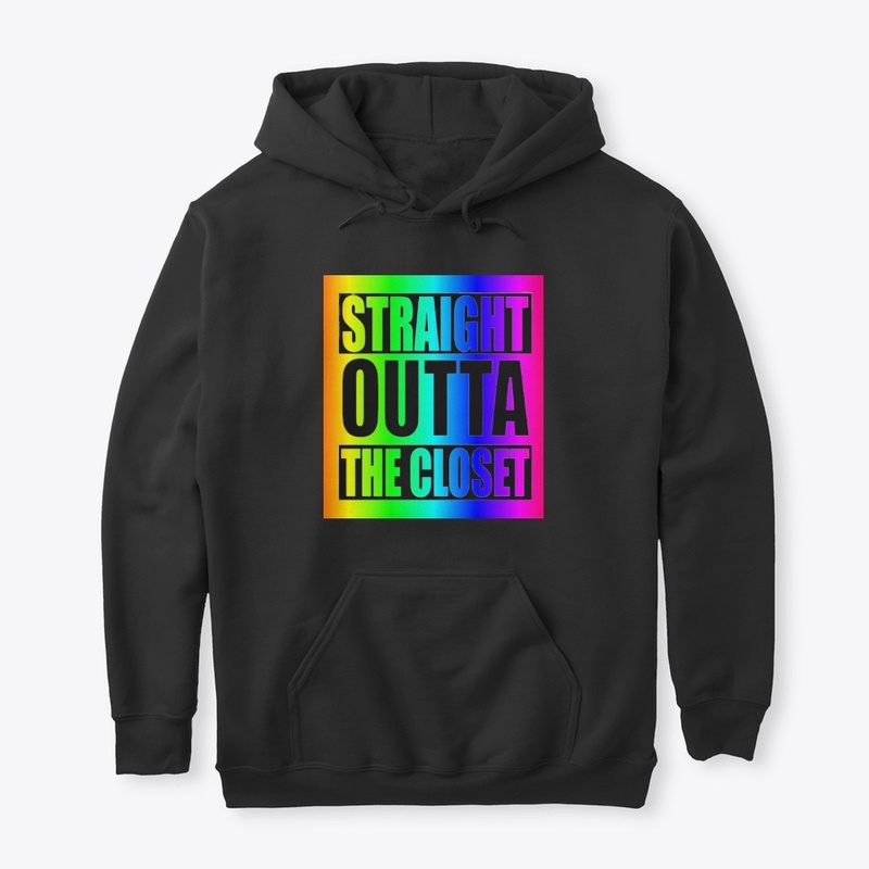LGBTQ+ FUNNY STRAIGHT OUTTA THE CLOSET