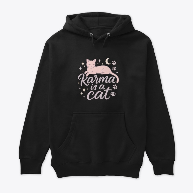 Karma Is a Cat Pastel Art Gift