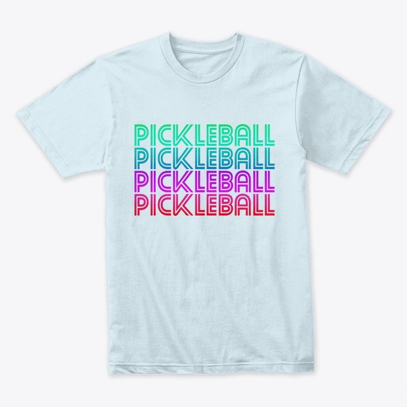 Pickleball Retro Tops Light Colors