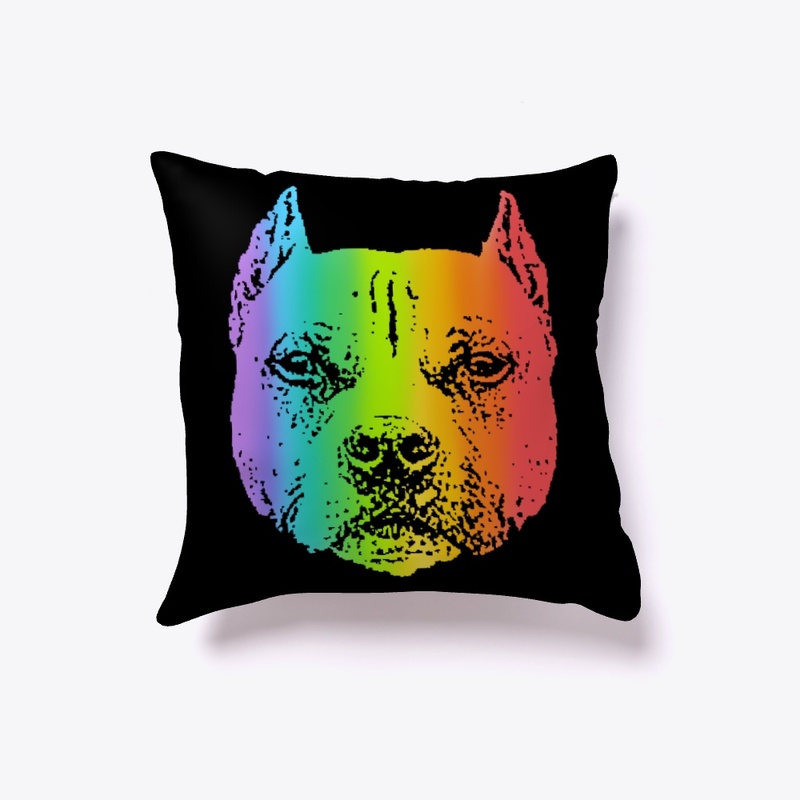 Rainbow Pit Bull