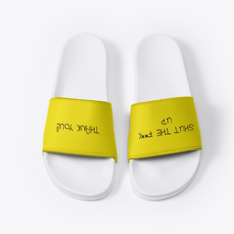 Shut Up 4712 - White Slides
