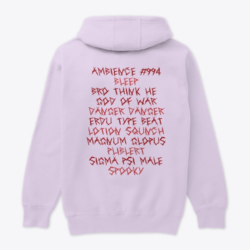 Danger Tracklist Hoodie